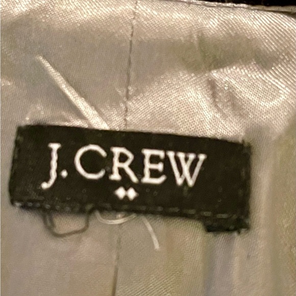 Vintage J Crew black blazer ruffled collar, rough hemline, snap button close, M - Picture 4 of 6